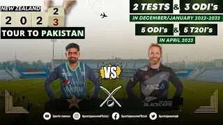 New Zealand Tour to Pakistan 2022-23 | Sports Junoon