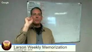 Larson Training Centers / Weekly Memorization Recital