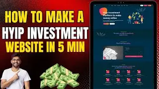 How to Make  Investment Platform HYIP Website 2025  | MLM Investment