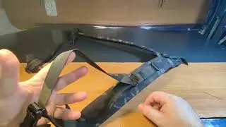 Снайперський варіант ремня біатлонного типу в чорному мультикамі .