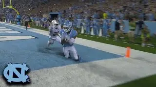 UNC's Dazz Newsome Catches Go-Ahead Touchdown