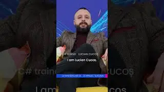 Lucian will be you trainer at C# Masterclass in Suceava!