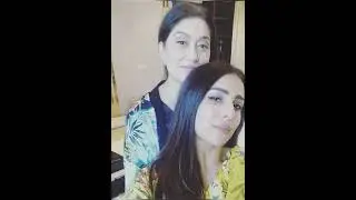 beautifull pakistani actress yushna sha woth her mother #shorts #shortvideos
