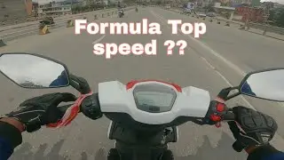 Italica Moto Formula Top Speed Test.  Traffic -Rader Speed Gun (Lucky Day)