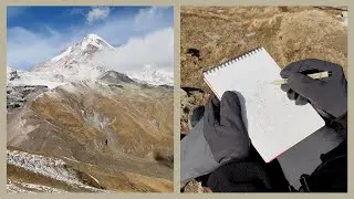 A Snow-Capped Mountain in Georgia - Learning to Draw 104