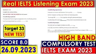 ielts listening test | IELTS Listening Practice Test | New IELTS Listening With Answers 26.09.2023