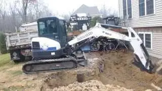 Bobcat E50 Digging Foundation
