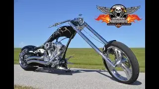 *** SOLD *** 2007 EDDIE TROTTA THUNDER CYCLE DROP DEAD SIGNATURE 330 REAR TIRE CHOPPER