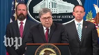 Watch: Attorney General Barr holds press conference about final Mueller report