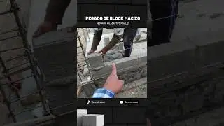 Aprende a PEGAR BLOCK de forma F&Aacute;CIL Y R&Aacute;PIDA PT4 #construccion #arquitectura #shortsviral