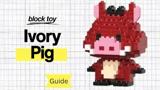 【Guide] Cute Pig Block Toy M3034 🤍 | Easy Assembly Tutorial