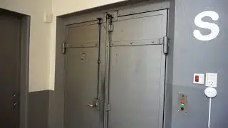 EPIC original 1954 Titan traction freight elevator (6 floors) @ Lergravsvej 57, Copenhagen, Denmark