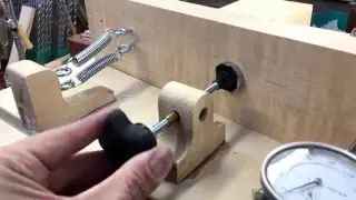 Bow-making: Spindle sander laminate thicknessing jig