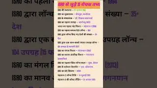 ISRO के बारे मे 15 महत्वपूर्ण तथ्य ll ISRO के महत्वपूर्ण मिशन ll #isro #isromissions #isromisstion