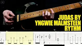 JUDAS BY YNGWIE MALMSTEEN SLOW TEMPO GUITAR LESSONS || PART 1_RYTHM
