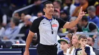 NBA Ref Bill Kennedy Suffers Hamstring Injury MID-GAME 😳 | Rare Moment Caught on TV