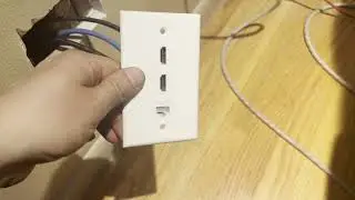 Installation Review of BNPUHIU HDMI Ethernet Wall Plate, 2 Port 4K HDMI Keystone for Samsung Part 2