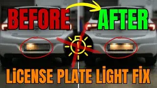 Замена лампы подсветки номера за 2 минуты! Инструкция DIY (Opel Astra)