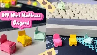 DIY Miniature Mattress Origami - Easy Origami | Paper Craft Miniature