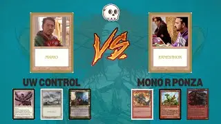 MTG PREMODERN. THE OLD SKULL LP. /// 💀Mono Red Ponza 🔥 (Ernesthor) vs. 💧⚪️ uw control (Marito)