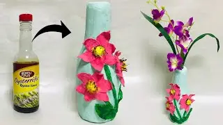 How to Make Flower Vase from Bottle - Easy Tricks for Beginners Look Like Ceramic Vase