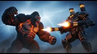 Apex Kong Awakens | Primal Titan Clash Against the Mech of the Future: Epic War