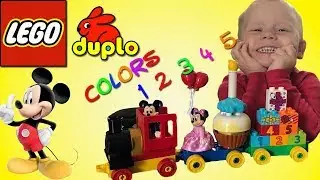 LEGO DUPLO MICKEY MOUSE TRAIN SET DISNEY TOY REVIEW BUDS TOY WORLD CHOO CHOO LEARN COLORS NUMBERS