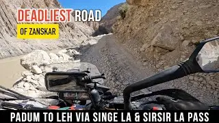 Dangerous roads of Zanskar| Padum to Leh via Lingshed| Singela & Sirsirla Pass| মা বাবাও পৌঁছালো Leh