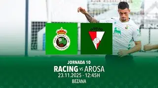 Juvenil Racing vs FC Arosa | Jornada 10 | División de Honor | Temporada 25/26