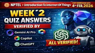 NPTEL Introduction To Internet Of Things | Week 2 Quiz Answers | 2026 | Verified