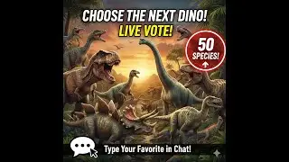 🦖 WHICH DINO IS THE KING? 🦕 Pick Your Favorite from 50 Species! (Live Discussion)