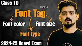 HTML Class 10 | Font Tag in HTML | Color | Size | Type | Ep 05 #class10 #html #code165