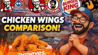 KFC VS DOMINO&rsquo;S VS BURGER KING VS BURGER SINGH VS POPEYES CHICKEN WINGS COMPARISON REVIEW