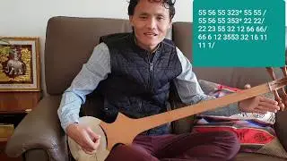 Tibetan song Changshey Dhuesang Dering Nyinmo ( TIPA) with Dranyen  Tutoria 9 by Dhundup Kalsang