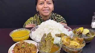 BIGBITES, EATING RICE MACHER MATHA DIYE BADHAKOPI, PARSHER TELJHAL, KHOIRA MACHER JHAL, SARDIN CURRY