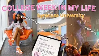 a week in my life at syracuse university🧡 (concert, library dates, GRWM, etc.) |