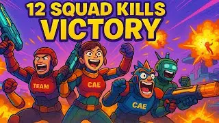 12 Squad Kills ✈️❤️&zwj;🔥 II Indus Competitive Gameplay II Team CAE II madmax2OP