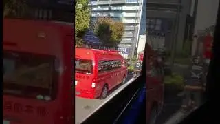 Fireman and Fire trucks in Japan 