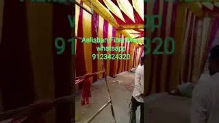 Fiber wadding marriage garden work gufa stage gate mandap decoration manufacturing