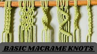 DIC | BASIC MACRAME KNOTTS |  MACRAME TUTORIAL FOR BEGINNER | #macrame