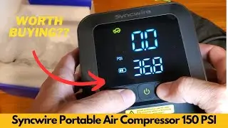 Syncwire Tire Inflator Portable Air Compressor 150PSI Air Pump - 3X Faster | Worth Buying?