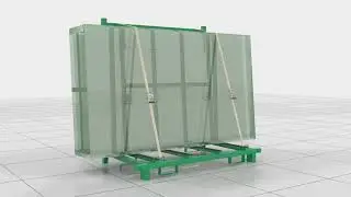 Frame Storage Glass Rack:Glass Transportation Steel L Racks