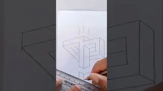 #3d #geometric #drawing #forbeginners #shorts #video #trending #tutorial #hard #art #howtodraw