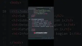 Belajar HTML Untuk Pemula: Fungsi Heading H1&ndash;H6 #bimbelcoding #education #code