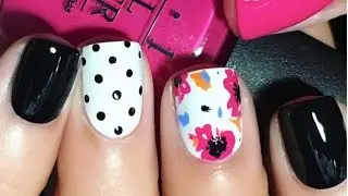 EASY NAIL ART | Dots & Watercolor Flowers | Young Wild and Polished