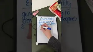 External Validity in 60 secs or less | Research Methods| AQA A-Level Psychology