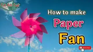 How to make paper fan | DIY rotating paper fan| making paper fan easy | By kitti Bitti Craft