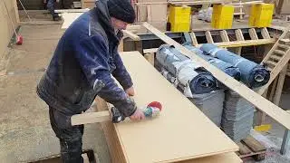 Mit Flex Holz schneiden 27. J&auml;nner 2023