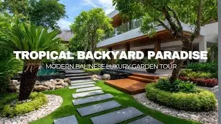 Tropical Garden Design Tour A Modern Balinese Luxury Backyard Retreat