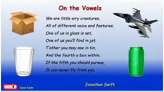 Grade 8 English On the Vowels (Poem - 1)